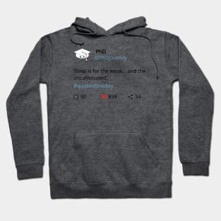 PhD funny post Hoodie